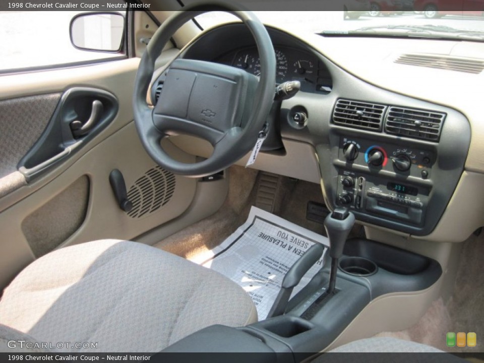 Red 1995 Chevy Cavalier Interior