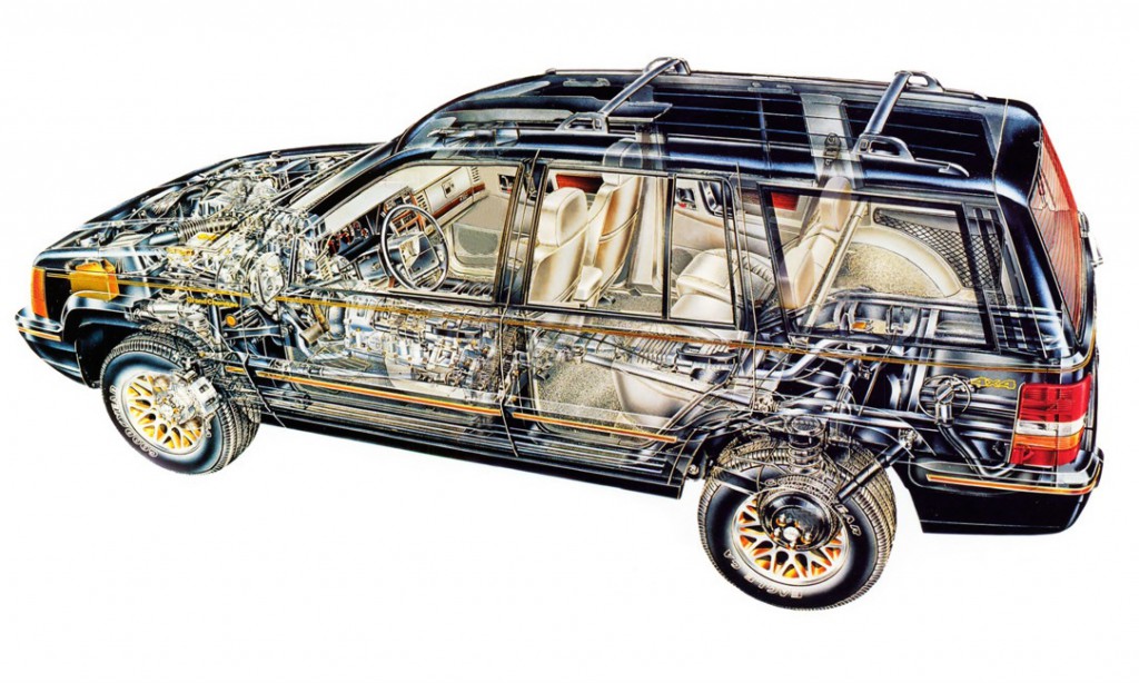 Cherokee jeep cutaway #4