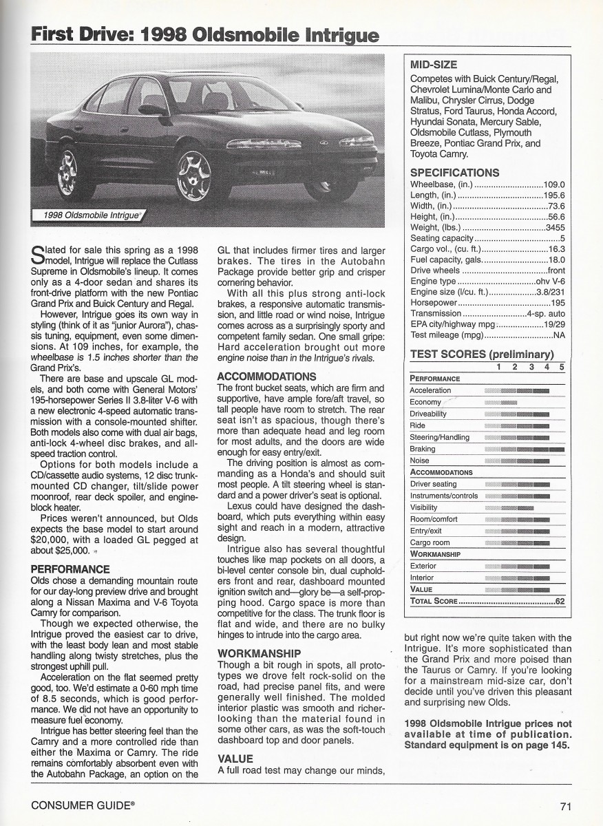 1997 Nissan maxima consumer guide #5