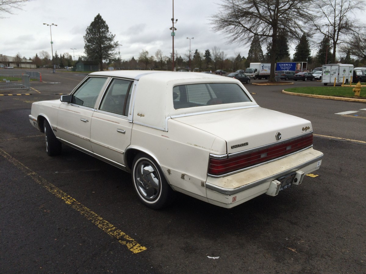 Cc Outtake: 1986 Chrysler New Yorker Turbo With Two Different License 