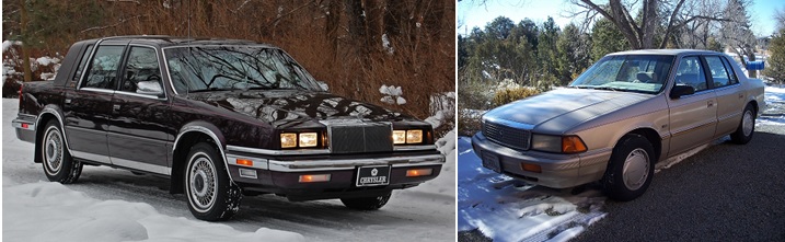 COAL: 1992 Plymouth Acclaim & 1991 Chrysler New Yorker