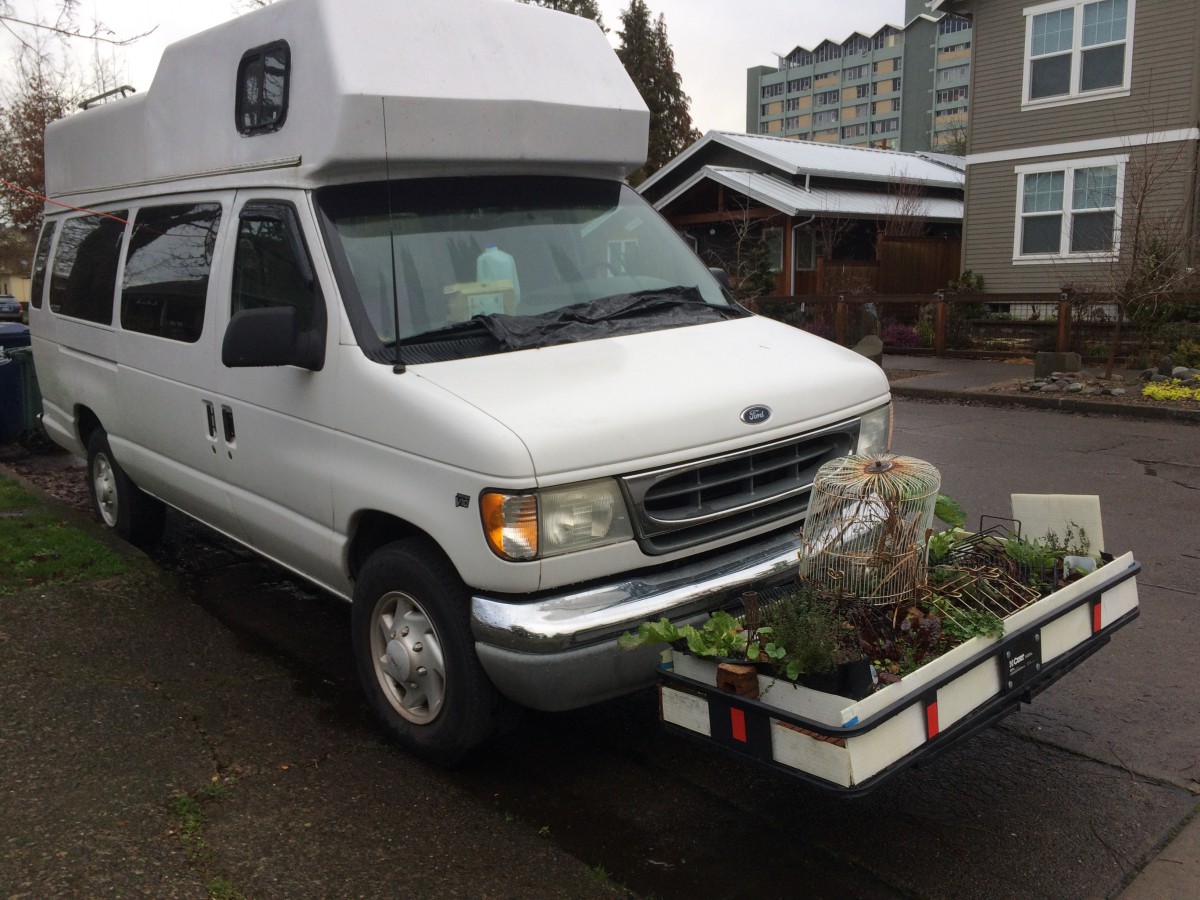 CC Outtake: Ford Econoline Camper Van With Front-Mounted Veggie Garden ...